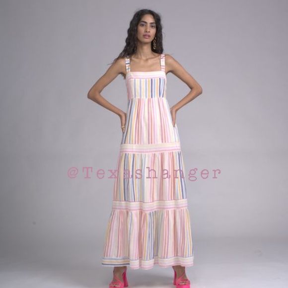 NWT Banjanan Daniella Dress M Medium Candy Stripe